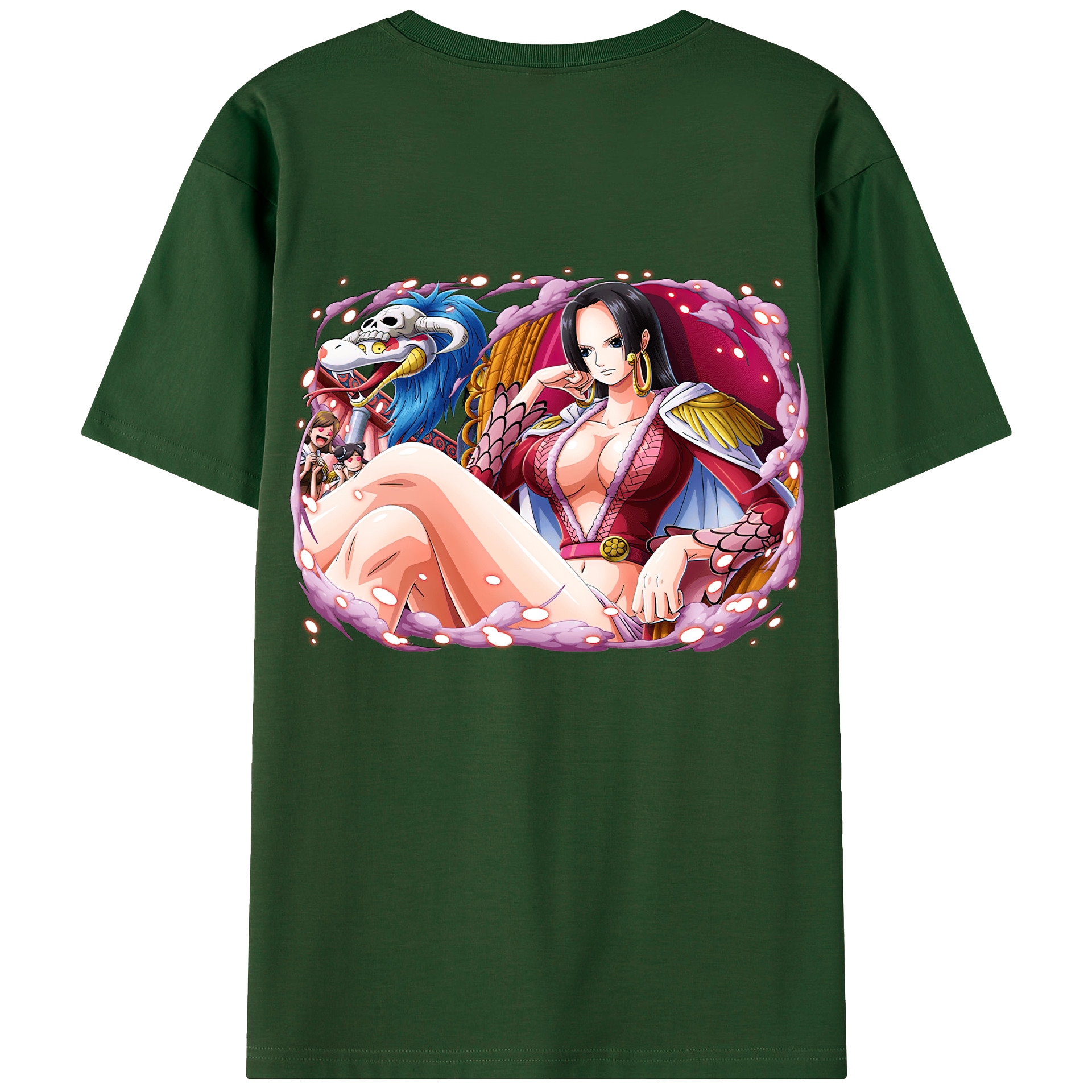 ワンピース ボア・ハンコック ONE PIECE Boa·Hancock 綿100％半袖Tシャツ（背面プリント）